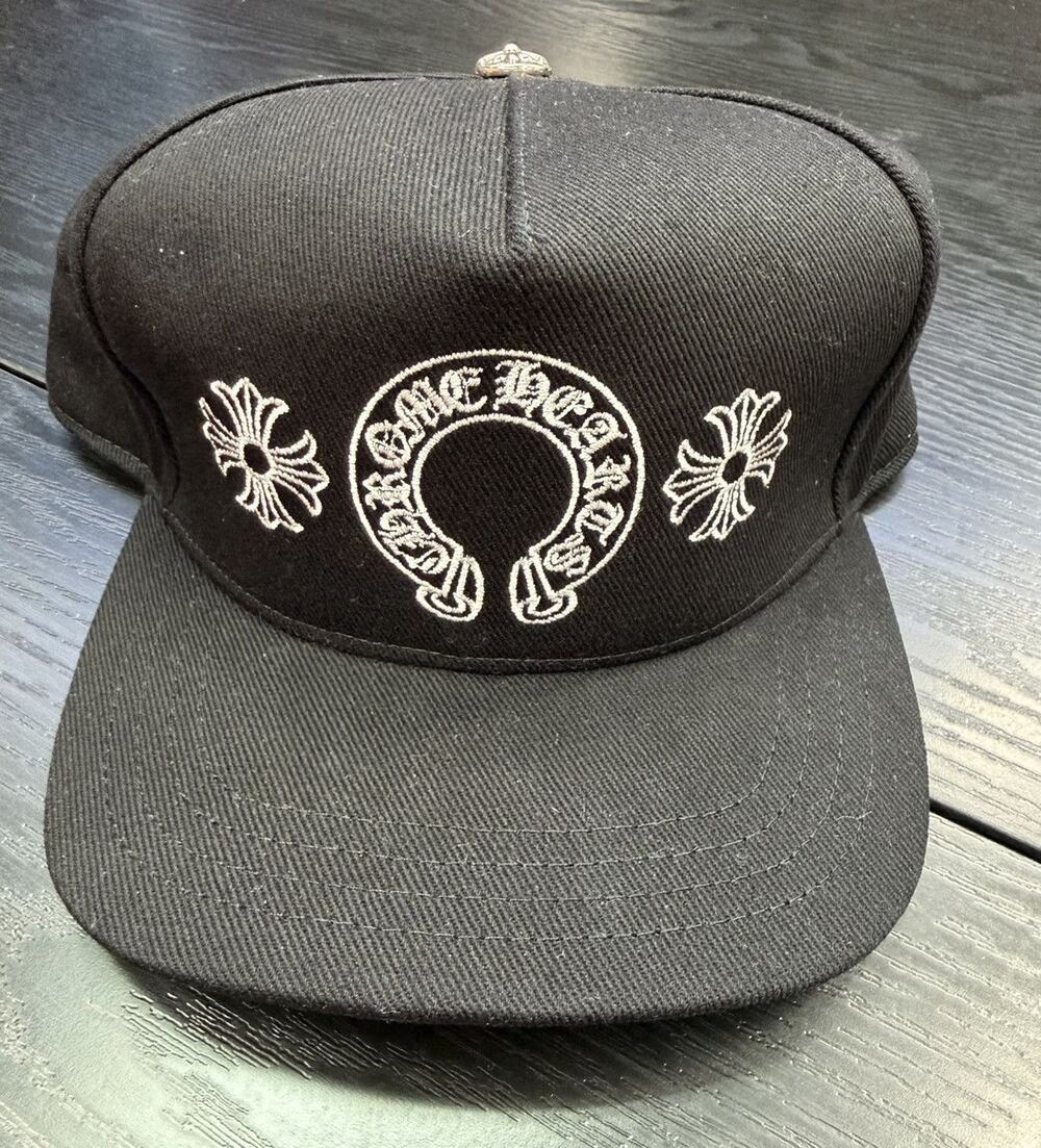 Chrome Hearts Horseshoe Black Denim Hat